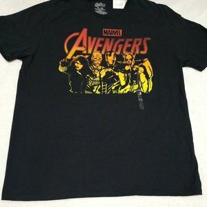 Marvel Avengers  Black & Orange T-Shirt Size XL NWT
